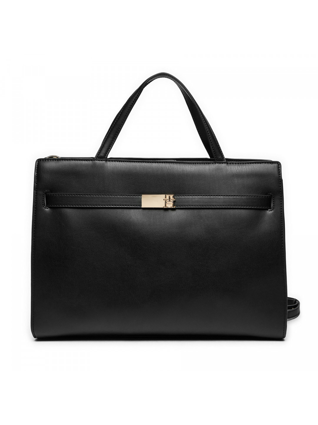 Kabelka Tommy Hilfiger Th Heritage Workbag AW0AW16910 Černá